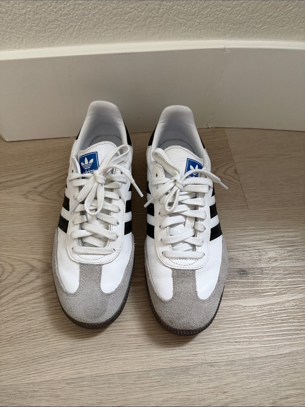 adidas White Black Gray Classic Sneakers